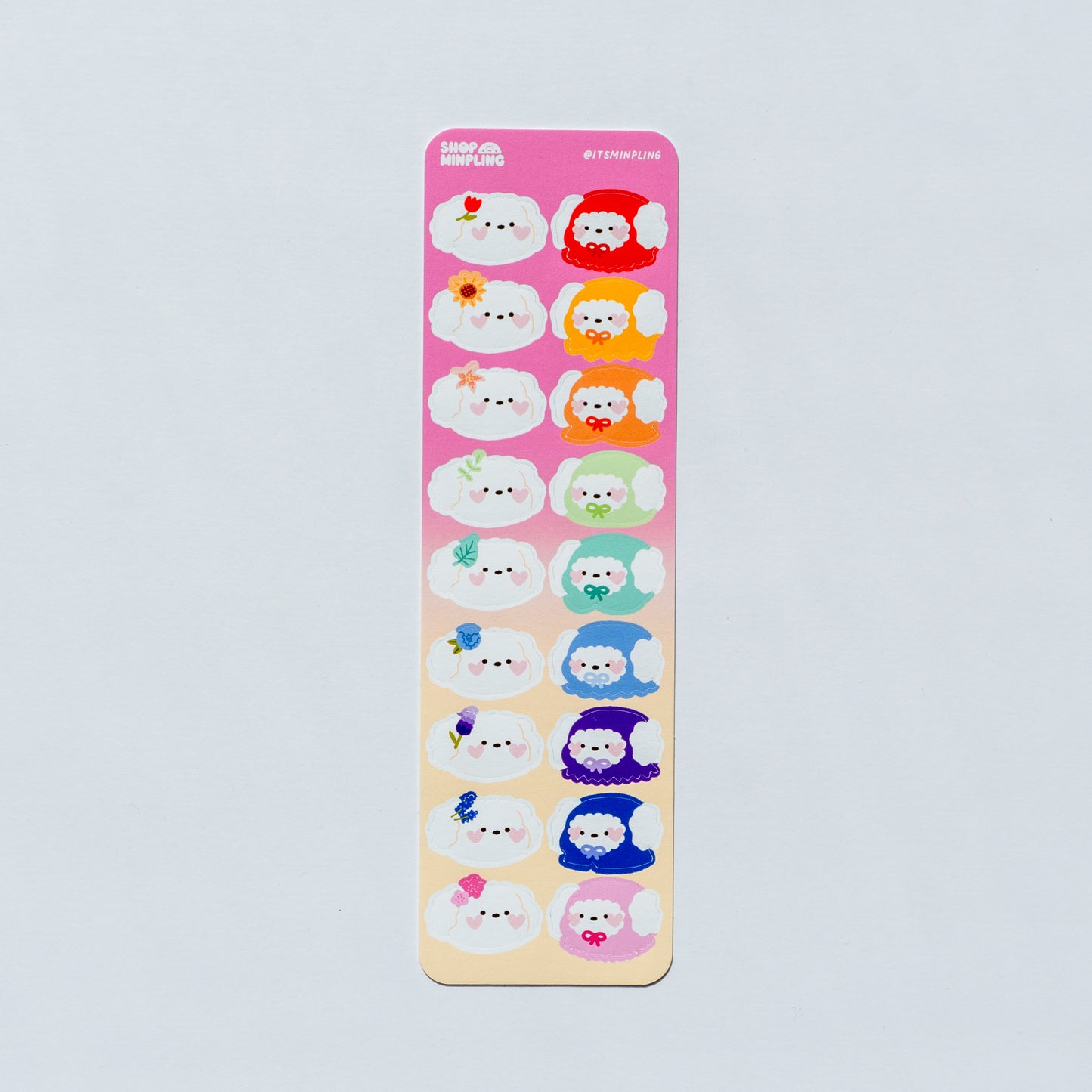 Flower Puppy Sticker Sheet