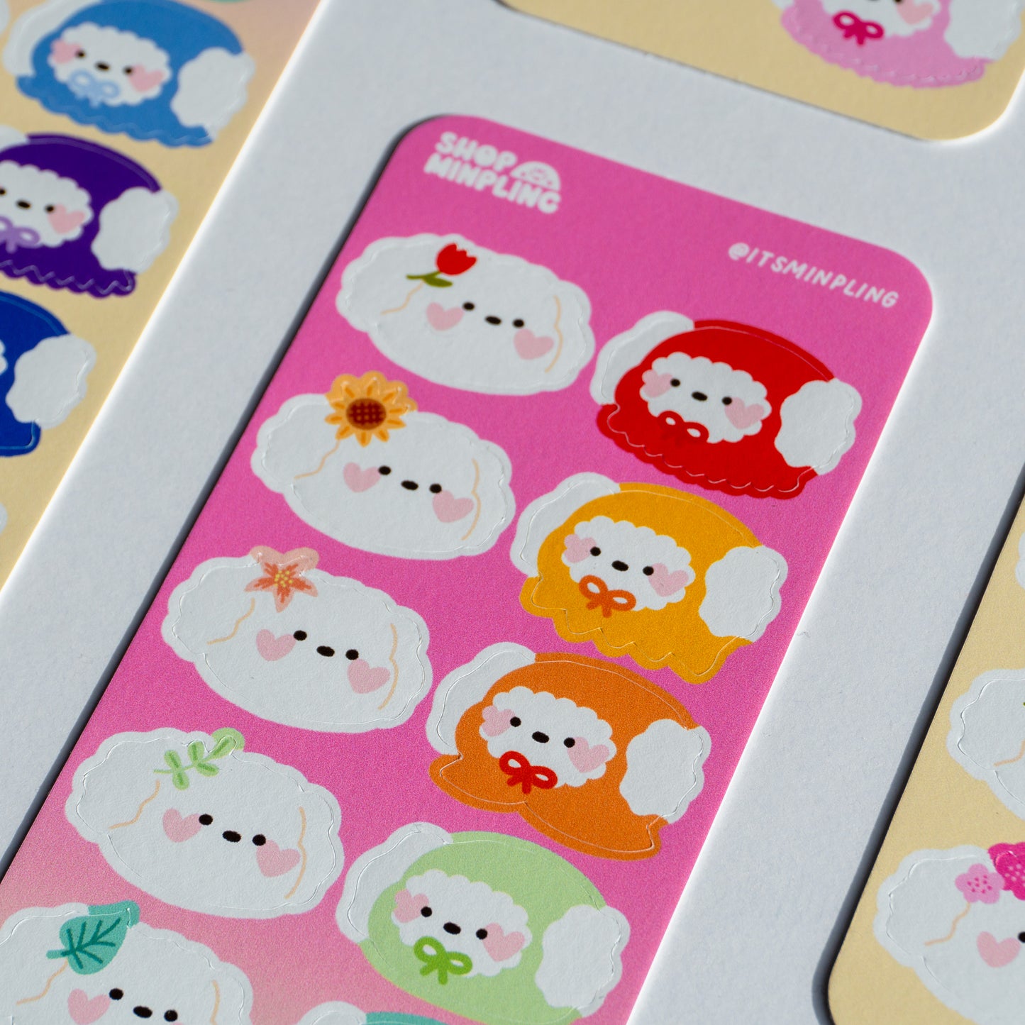 Flower Puppy Sticker Sheet