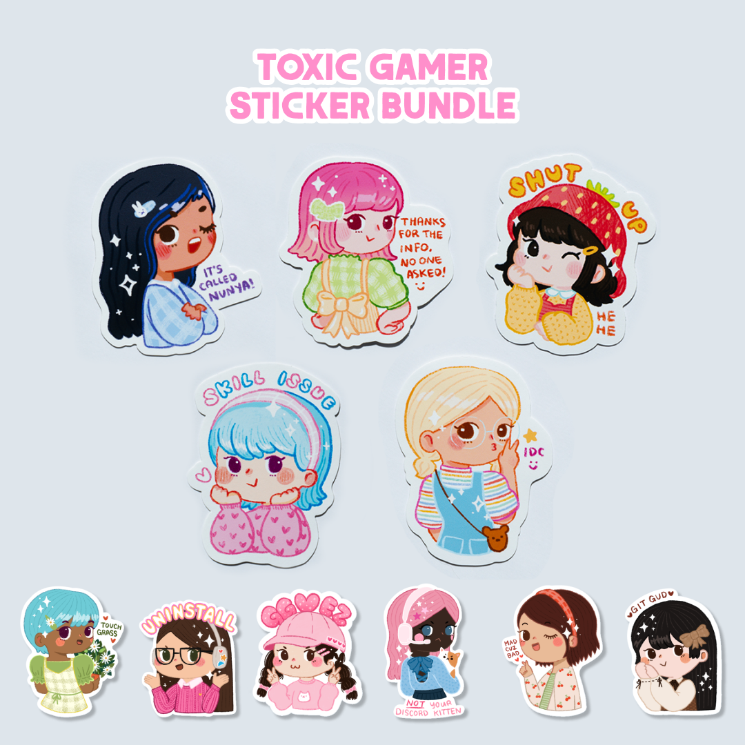 Toxic Gamer Sticker Bundle