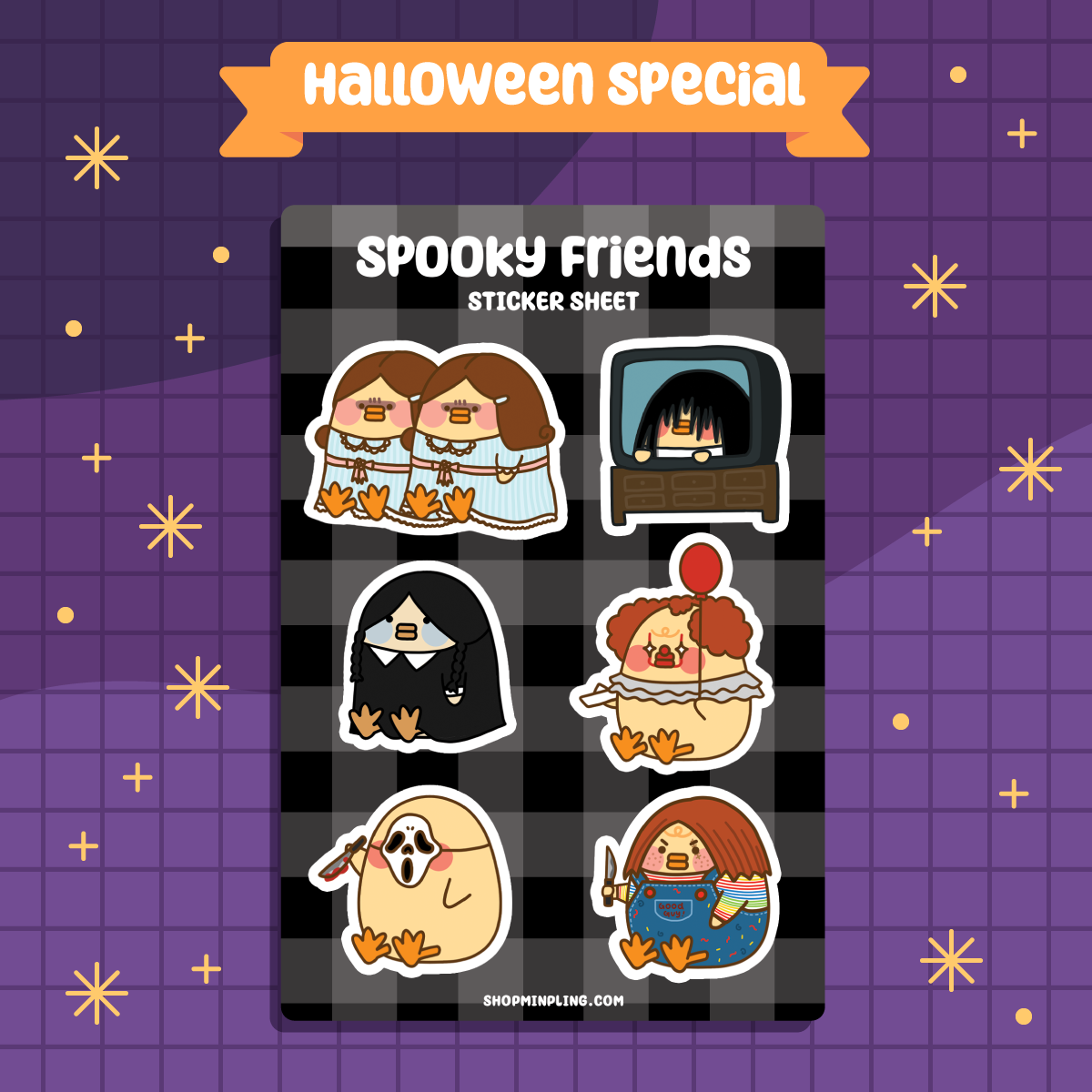 Spooky Friends Sticker Sheet