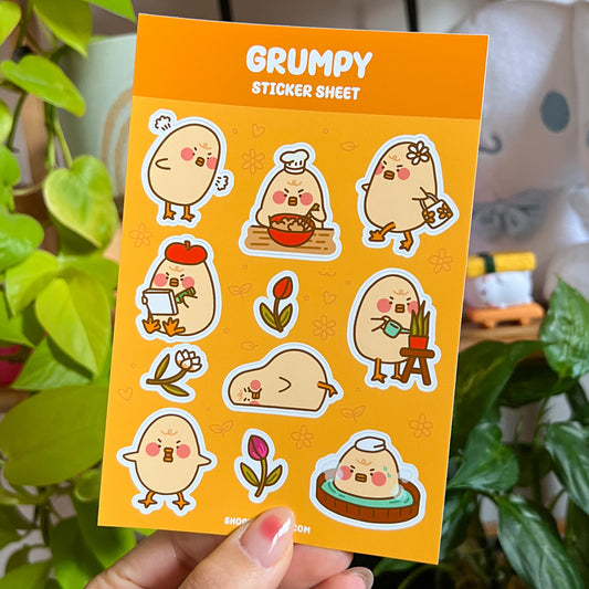 Grumpy Sticker Sheet