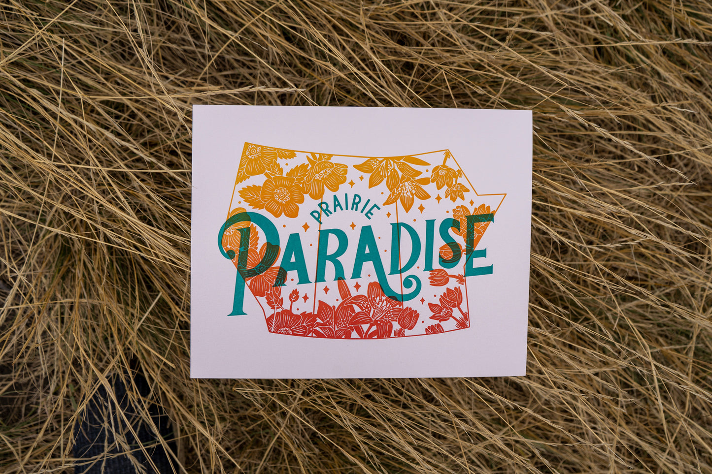 Prairie Paradise Letterpress Print