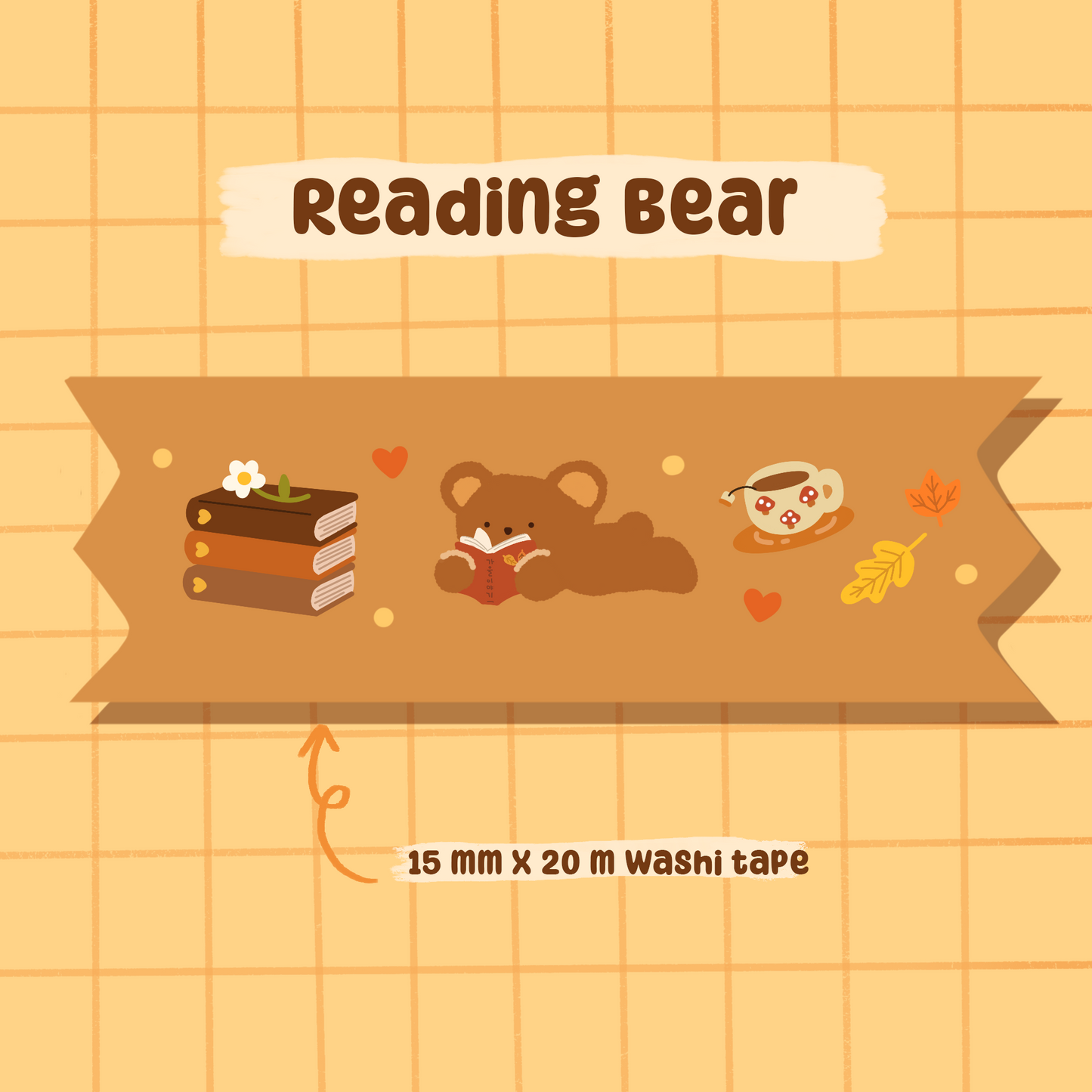 Reading Bear Washi Tape